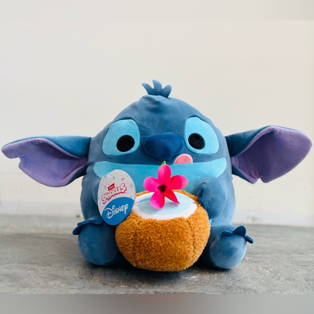 NWT Disney Lilo & Stitch With Coconut Stuffed Animal, Soft, Squishy, 14 Inches